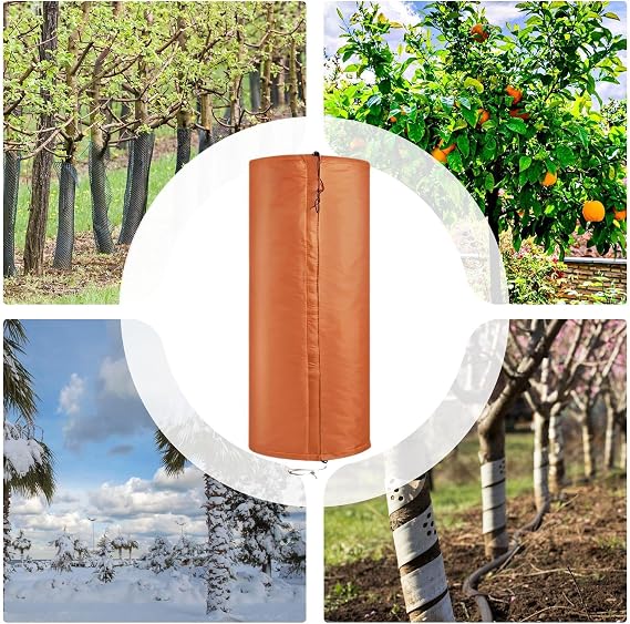 Tree Protectors - Reusable Insulation Cold Weather Bark Bandage - Tree Guards Trunk Protector - for Saplings, Palm, Citrus, Olive, Shrub, Young Plants, Flower Beds