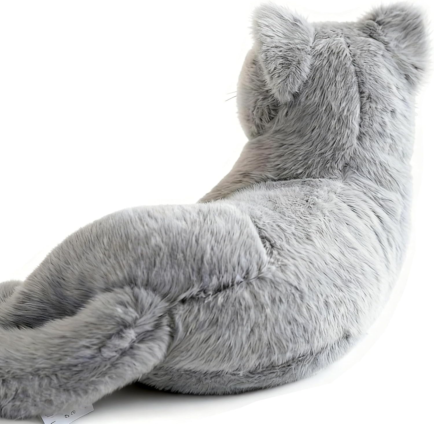 Gray Cat Plush Soft Plush Cat Toy, 12 inch Realistic Black Cat Stuffed Animal Gifts for Boys and Girls (Gray)