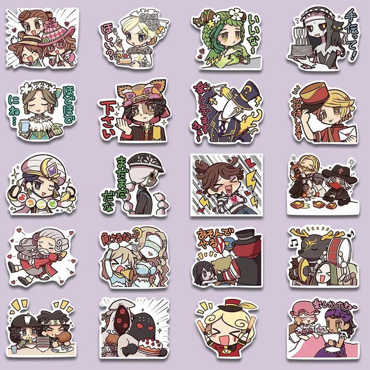 Amazon.co.jp: UWU IdentityV 第五人格 ステッカー 110枚 非公式 防水