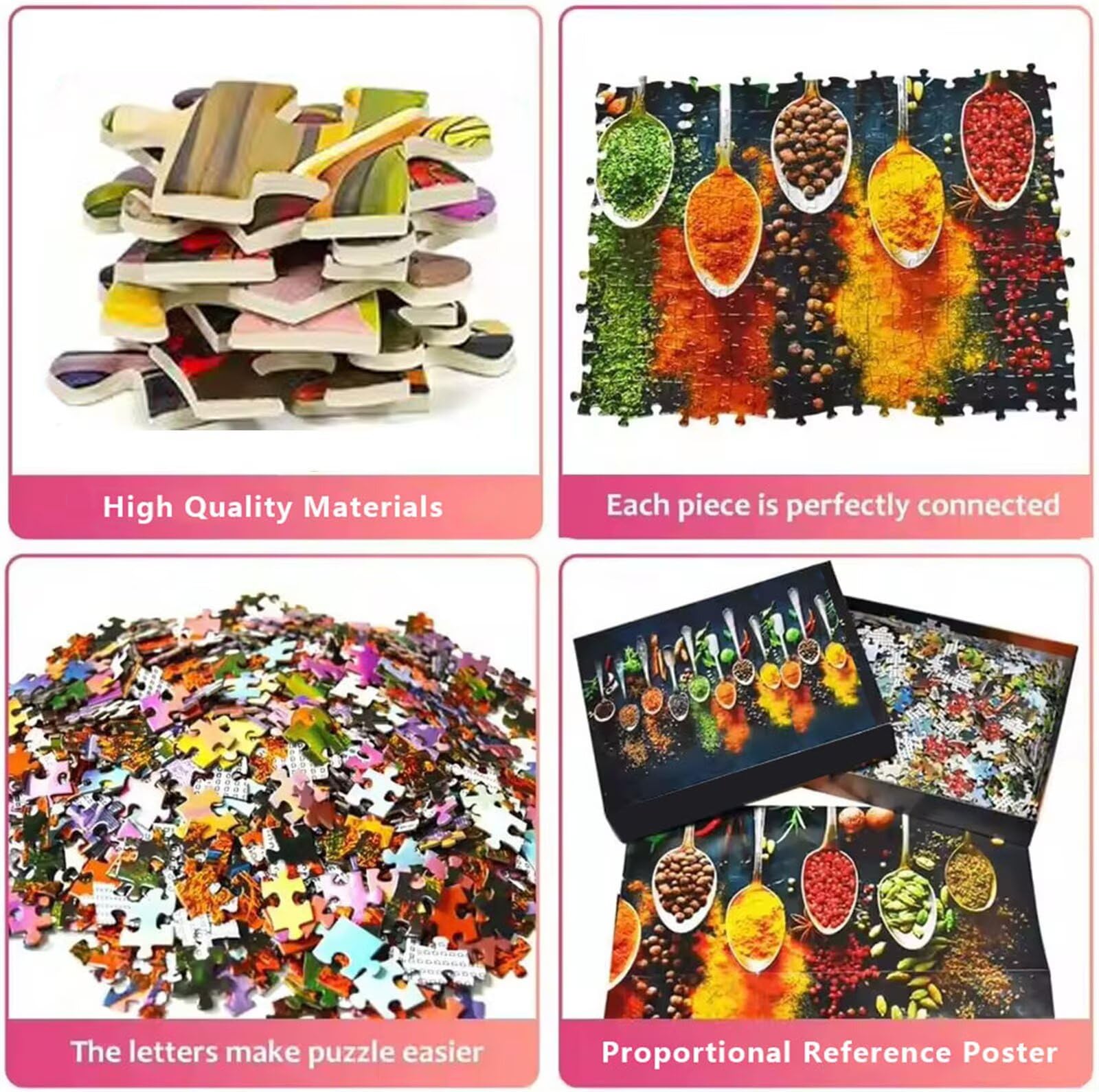 Puzzle 1000 Teile Erwachsene, EIN Herausforderndes Rätsel, Puzzlespiele für Die Ganze Familie, 1000 Puzzle Geschenke für Frauen und Männer, Thema:Bunte Bücher Bücherregal