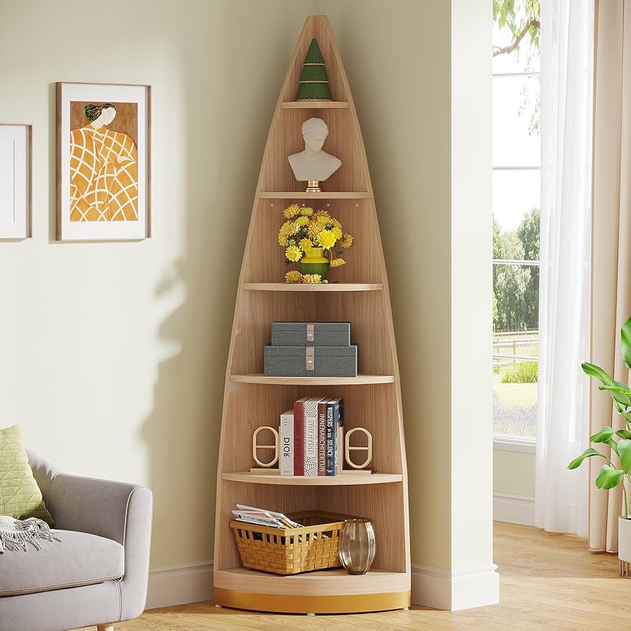 Amazon.com: Tribesigns 6-Tier Corner Bookcase 71 Inches Tall