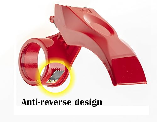Miniatura 5 de Dispensador de pistola de cinta de fácil montaje de 2 pulgadas Empaquetado de embalaje cortador de sellado azul Herramientas de almacén de mano rosa