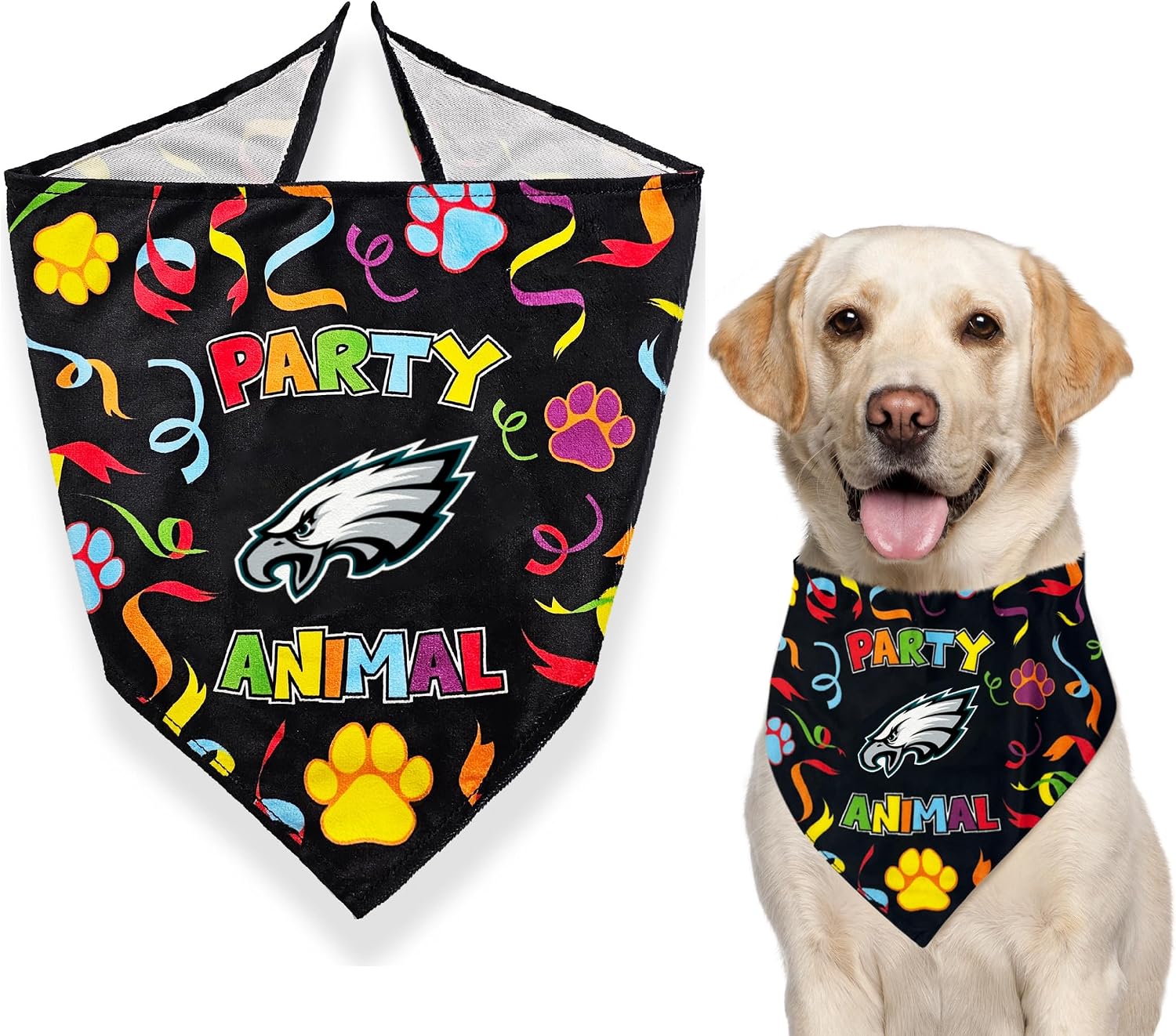 NFL Dallas Cowboys Pet Birthday Bandana, NFL Dog Birthday Party Set and Costume, Licensed Dog & Cat Birthday Party Scarf, Football Team Pet Outfit, Puppy Bday Accessory, Size Small/Medium