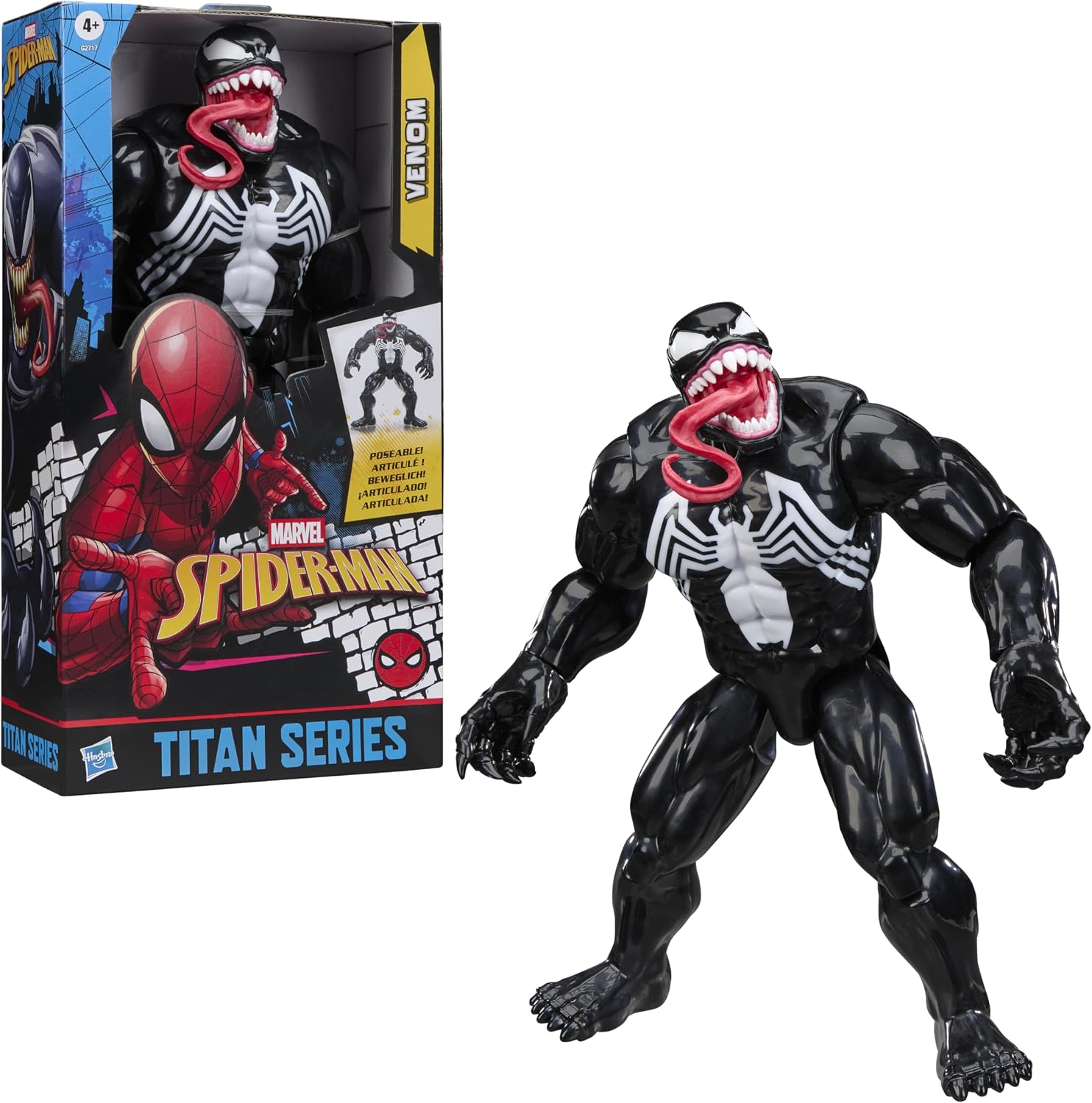 Marvel Homem-Aranha Titan Series Figura Venom Deluxe