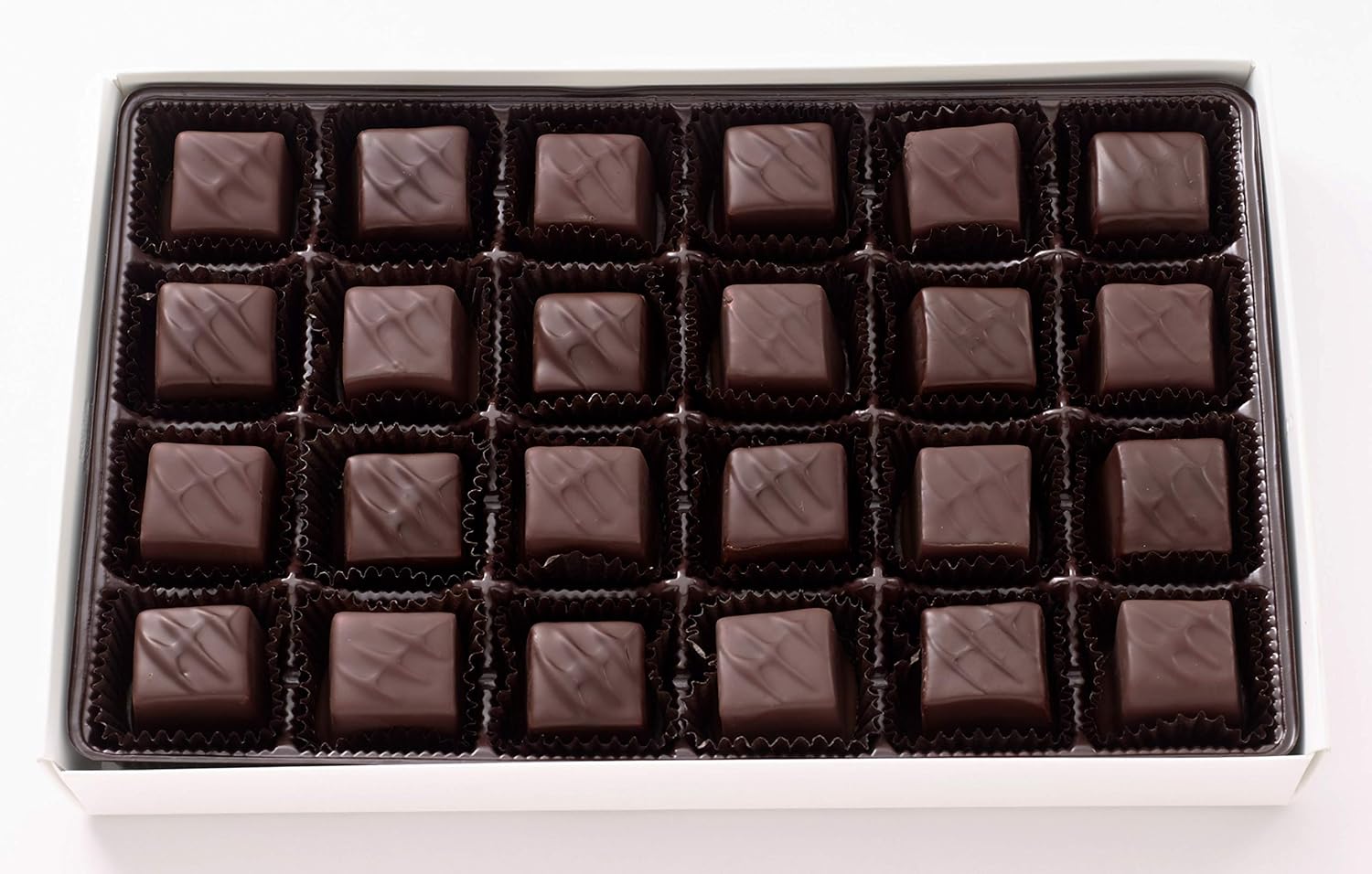 Vermont Nut Free Chocolates Boxed Chocolate Caramels (Dark Chocolate) 24-Piece, Nut-Free, Egg-Free, Kosher