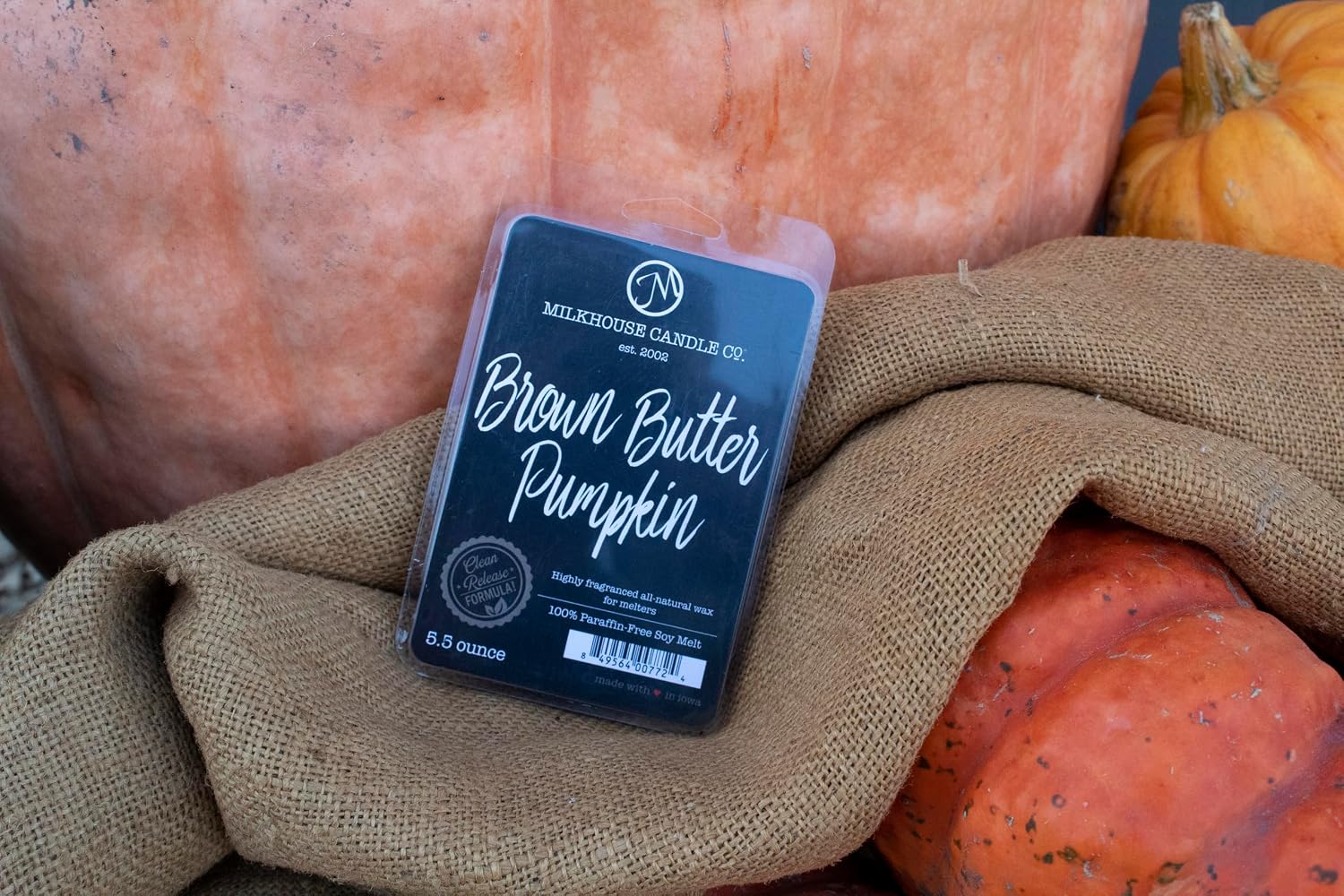 Milkhouse Brown Butter Pumpkin Soy Wax Melts for Wax Warmer, 5.5 oz