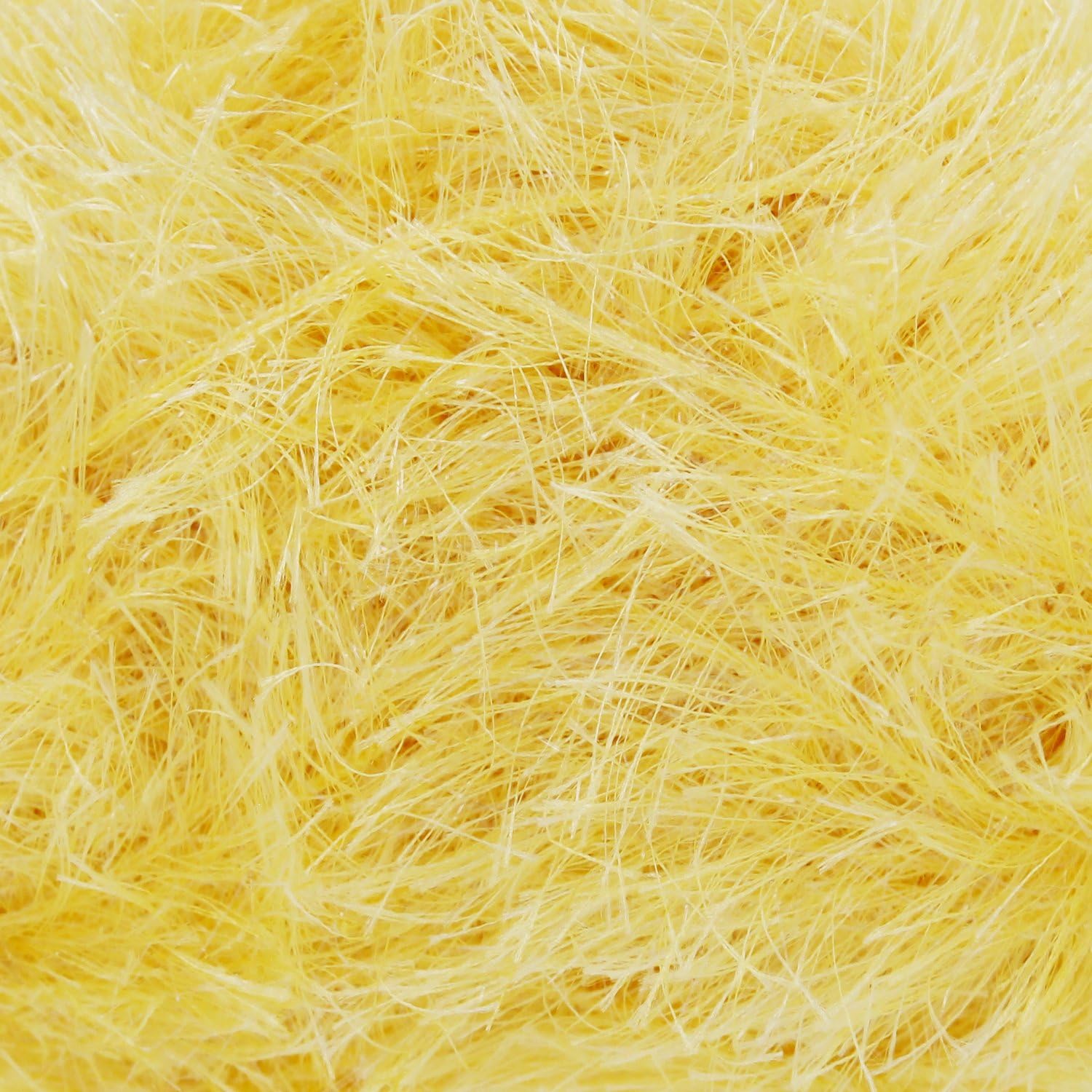 King Cole Tinsel Chunky Knitting Yarn Sparkle Eyelash Wool 1 x 50g (Easter Yellow - 3064)