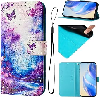 Flip Wallet Case for VIVO V29 5G / V29 Pro Case,Floral Flower Leather Card Slots Holder Kickstand Magnetic Folio PU Shockproof Protective Cover for VIVO V29 5G / V29 Pro-9