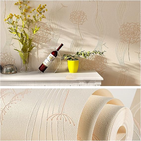 Amazon Co Jp 装飾的な壁紙 庭の不織布の壁紙3d壁紙寝室のリビングルームの背景壁3dの壁紙 家の装飾 Color Beige Size 3mx53cm Diy 工具 ガーデン