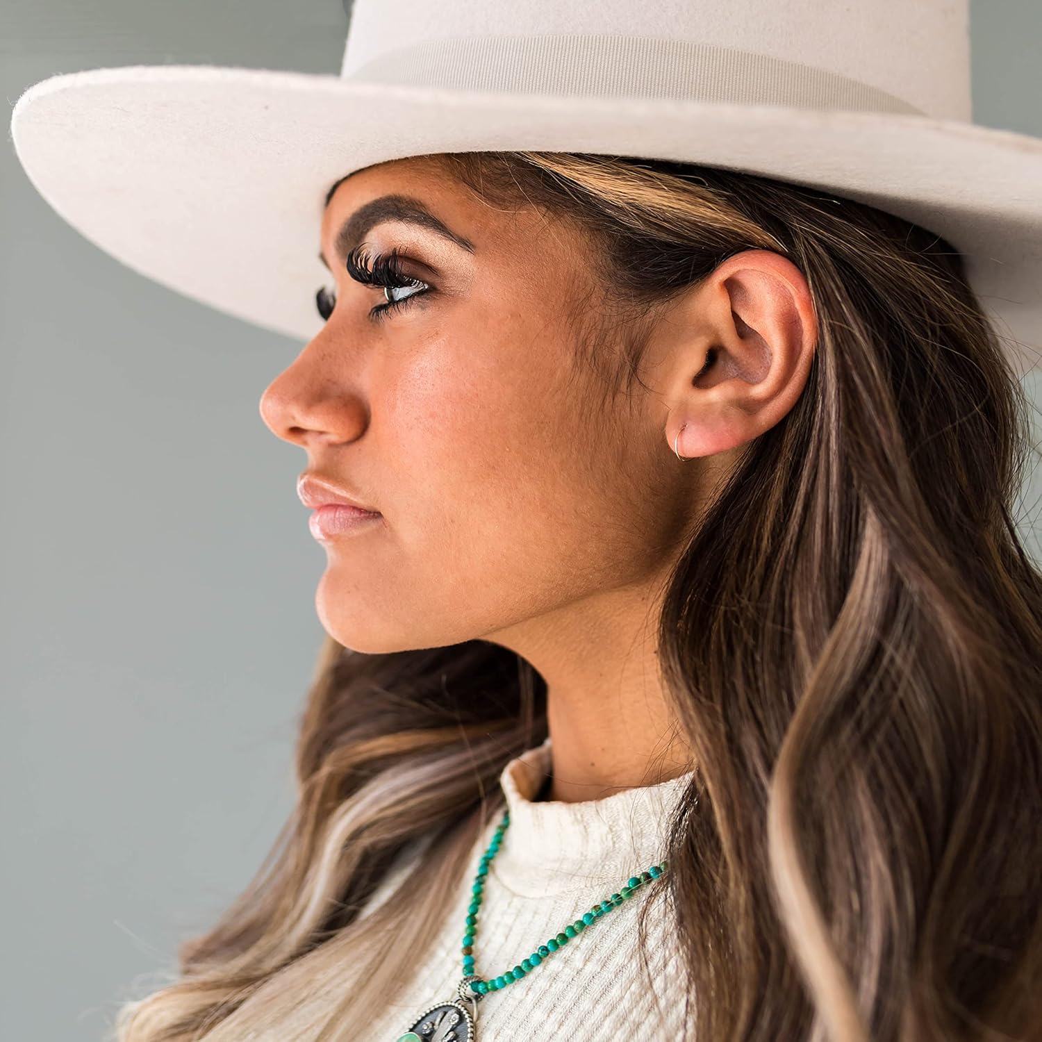 Little Gold Hoops, Small 10mm, Extra Thin 24 Gauge Earrings 14k Yellow Gold Fill Earrings Handmade Sleeper Hugger Hoop Earrings - Image 5