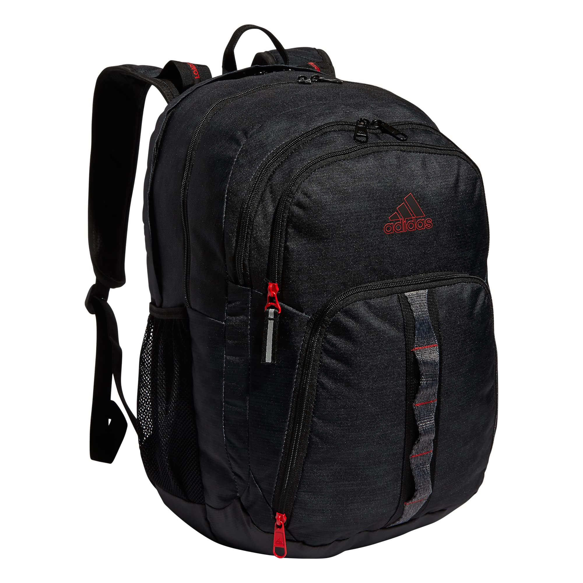 adidas Unisex's Prime 6 Backpack Bag, Static Wash Black/Vivid Red, One Size
