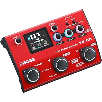 BOSS VE-22 Vocal Performer | Modern Multi-Effect Processor for Singers | Powerful Harmony &amp; Doubler Functions | Automatic Pit