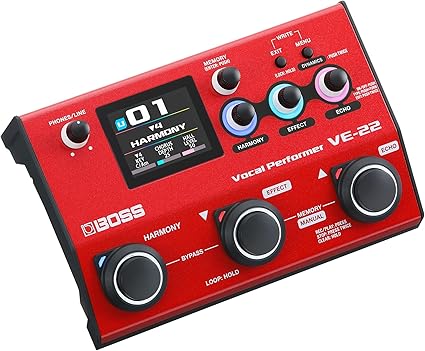 BOSS VE-22 Vocal Performer: Procesador avanzado de efectos para cantantes
