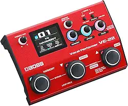 BOSS VE-22 Vocal Performer | Processador Multiefeitos para Voz e Preamp de Microfone Profissional