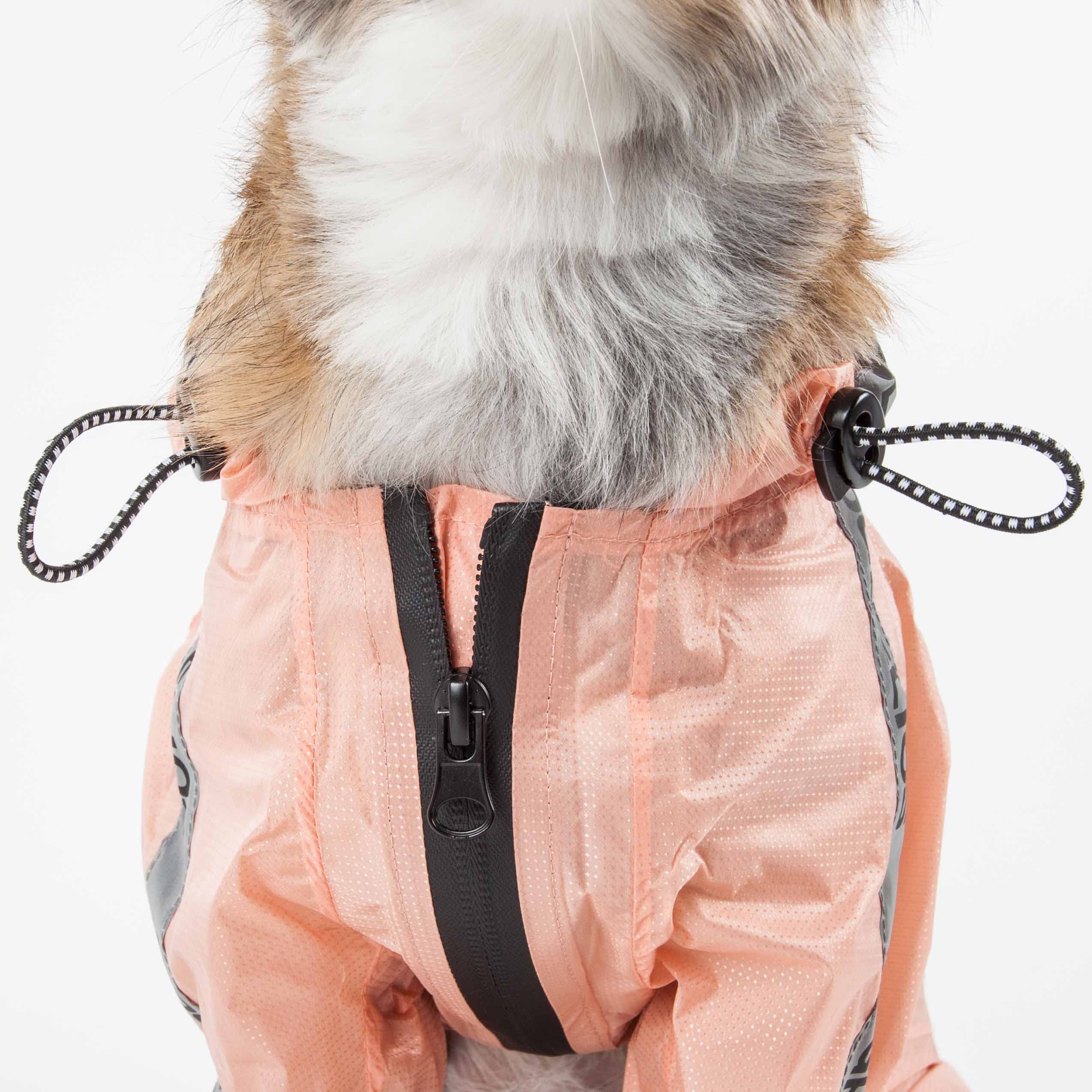 Dog Helios Hunde-Regenmantel Torrential Shield, wasserdicht, mehrfach verstellbar, Ganzkörper-Regenjacke