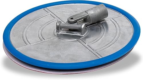 MARSHALLTOWN Lijadora radial de poste de 9 pulgadas, lijadora de disco, paneles de yeso, aluminio fundido, soporte giratorio sin deslizamiento, RPS9H