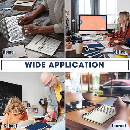 Vista 74 de Jutom 18 cuadernos pequeños en espiral, blocs de notas de 3 x 5 pulgadas, cuadernos de bolsillo pequeño a granel, mini bloc de notas con páginas