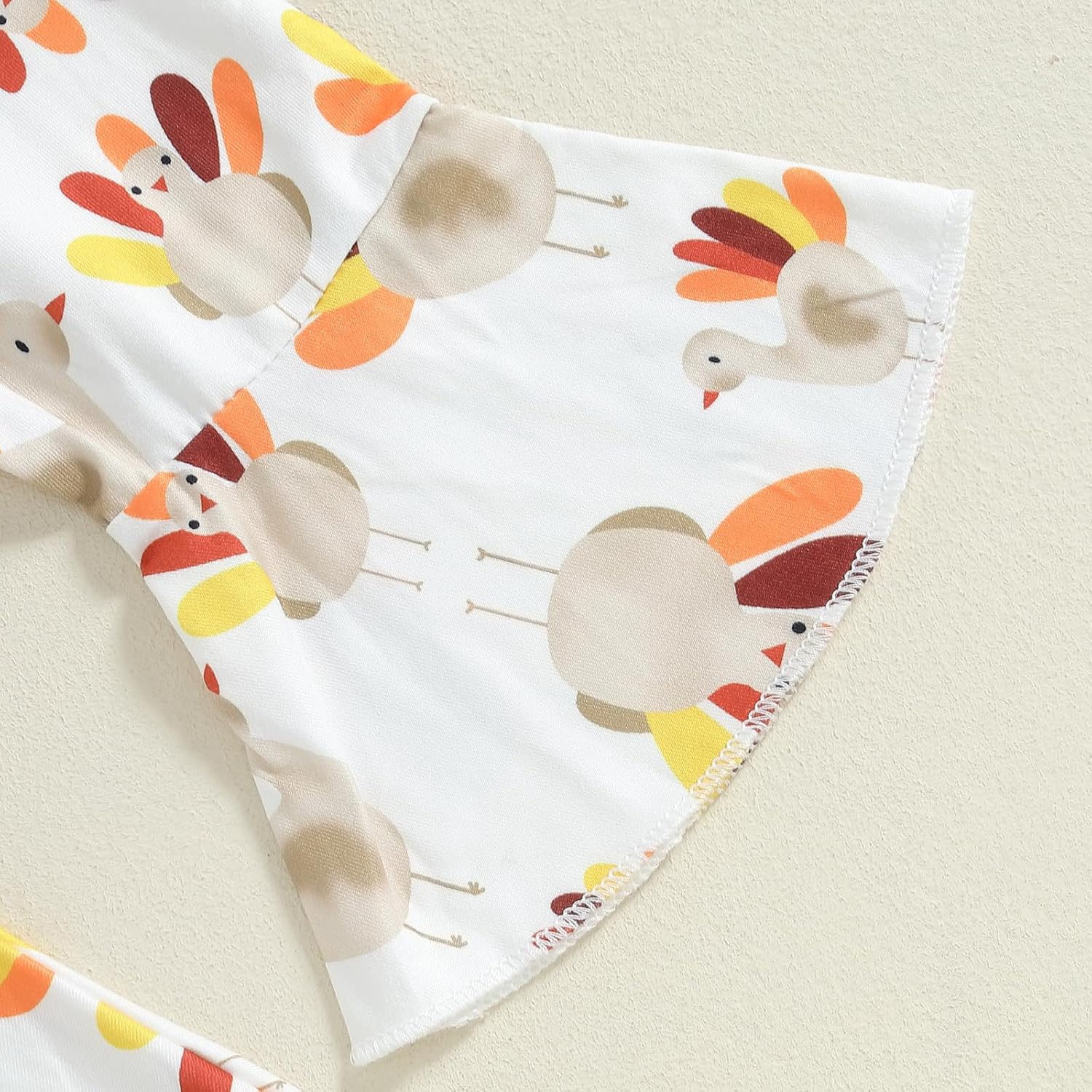 Thanksgiving Baby Girl Outfit Little Turkey Long Sleeve Romper Bodysuit Pants Set Newborn Infant Fall Winter Clothes - Image 5