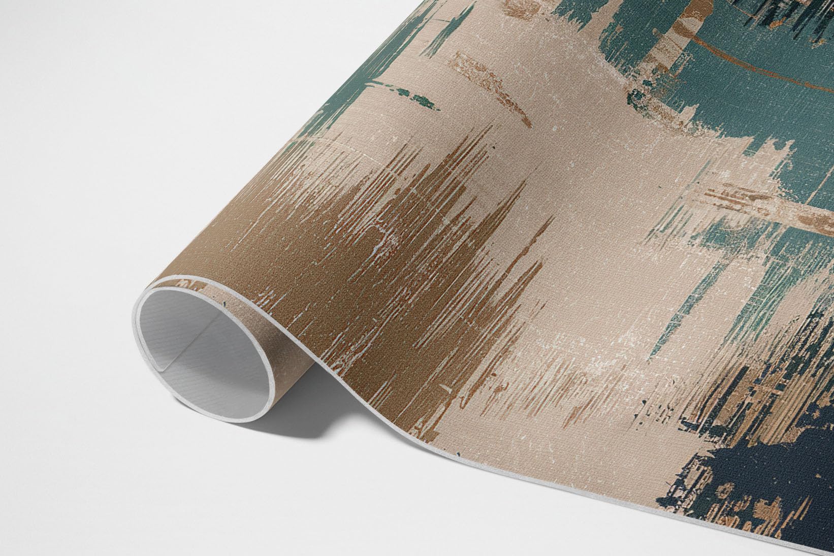 Alfombras de Vinilo 60x90 cm Fácil Limpieza Rectangular para Cocina Salón y Dormitorio PCV Impermeable de Material Sintético de Calidad Decoración de Interiores - Rayones Pastel