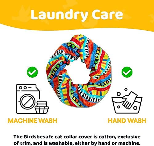 Miniatura 8 de Birdsbesafe® Funda para collar de gato para pájaros, collar de gato con advertencia de pájaros, científicamente probado para ayudar a evitar que tu