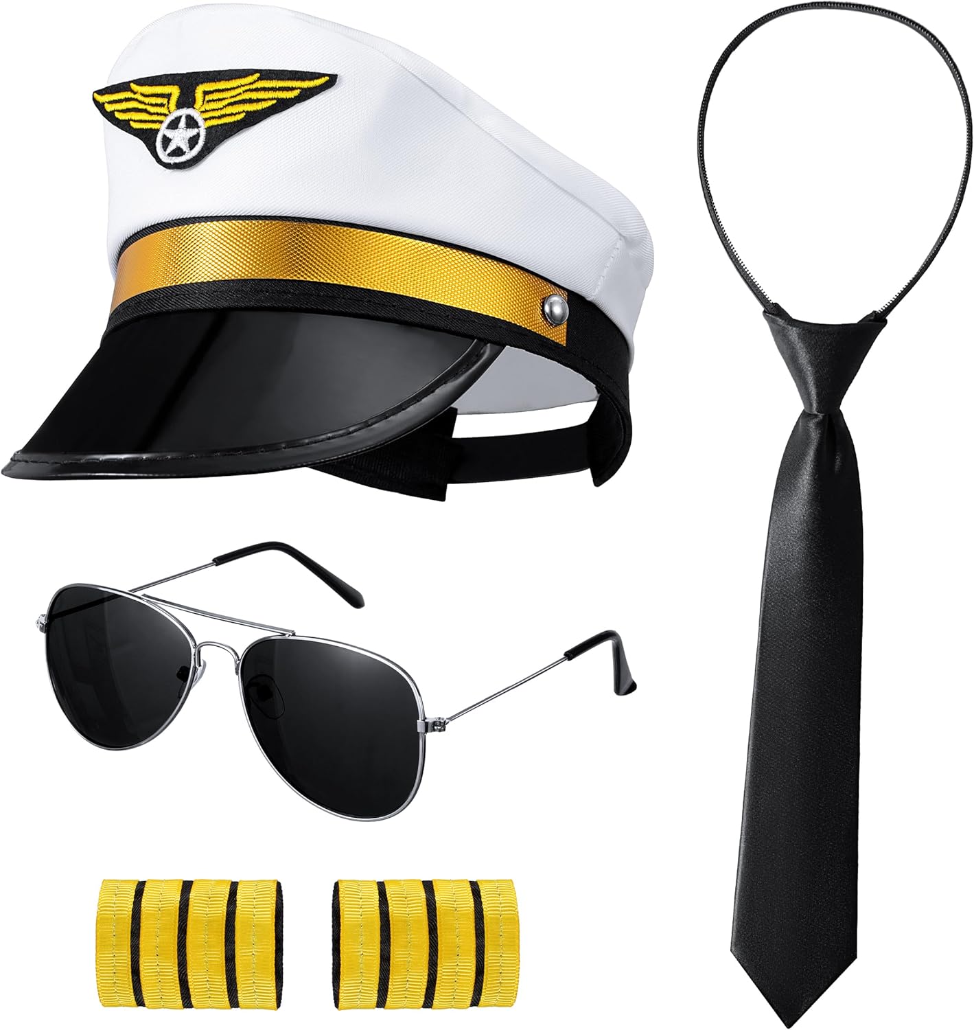 Yoroka Kids Pilot Costume Airline Captain Pilot Uniform with Accessories - Image 3