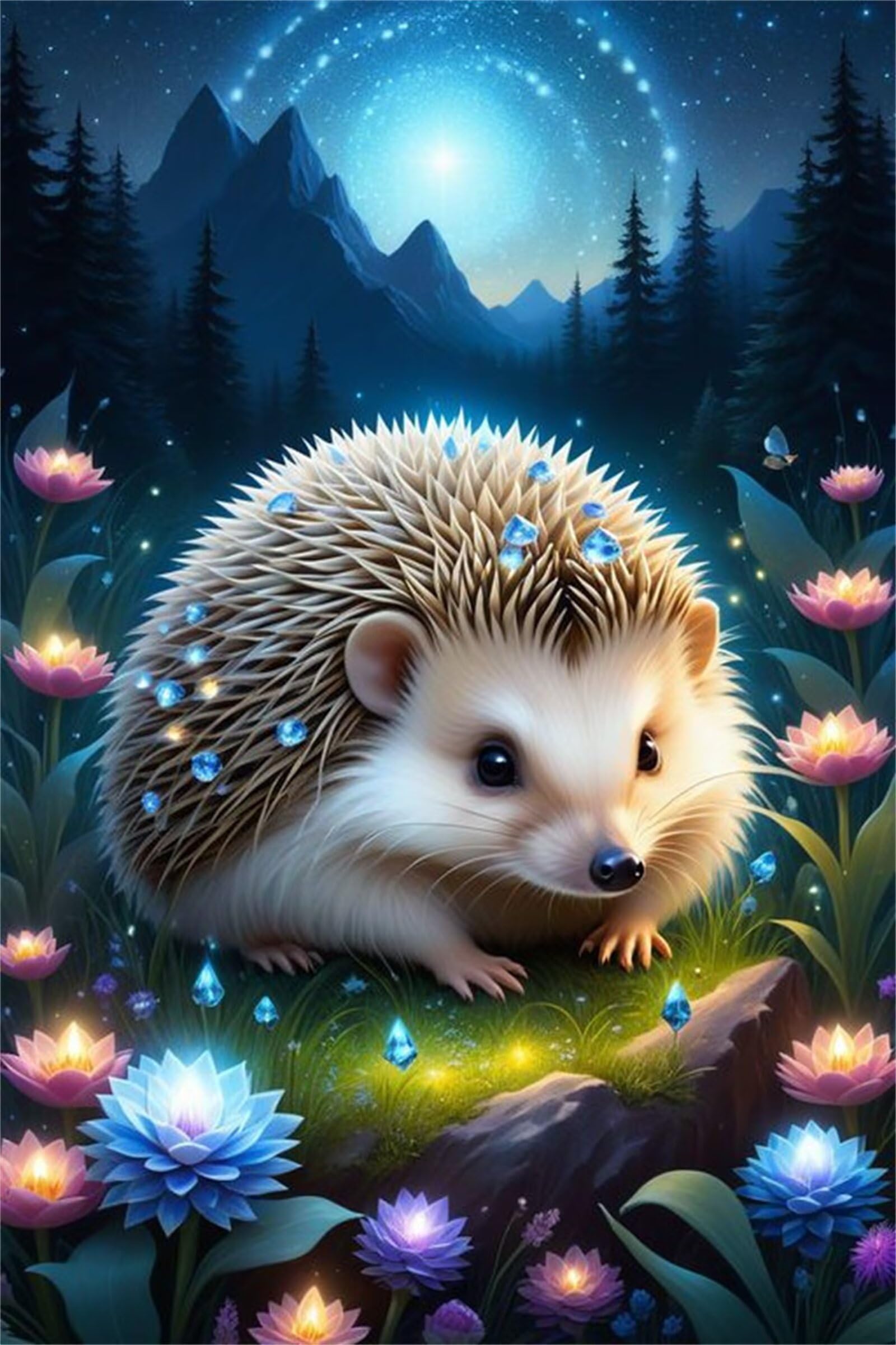Jigsaw Puzzles for Adults 5000 pieces,181x105 cm puzzle for adults Educational Game Challenge 5000 Pieces puzzles for Adult Home Decoration Puzzle Riccio di fiori fluorescenti