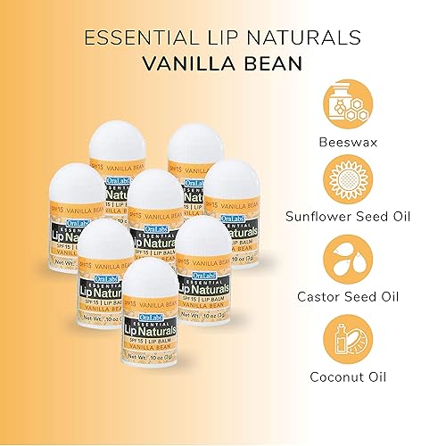 Miniatura 9 de Lip Naturals  12 unidades de mini bálsamo labial surtido con protector solar (SPF-15) y 1 llavero de bálsamo labial  Fabricado en Estados Unidos