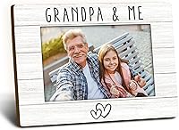 Vista 8 de Marco de fotos Pop Pop Gifts de 4 x 6 pulgadas, marco de fotos de madera PopPopPop, regalos de cumpleaños para el abuelo de parte de los nietos