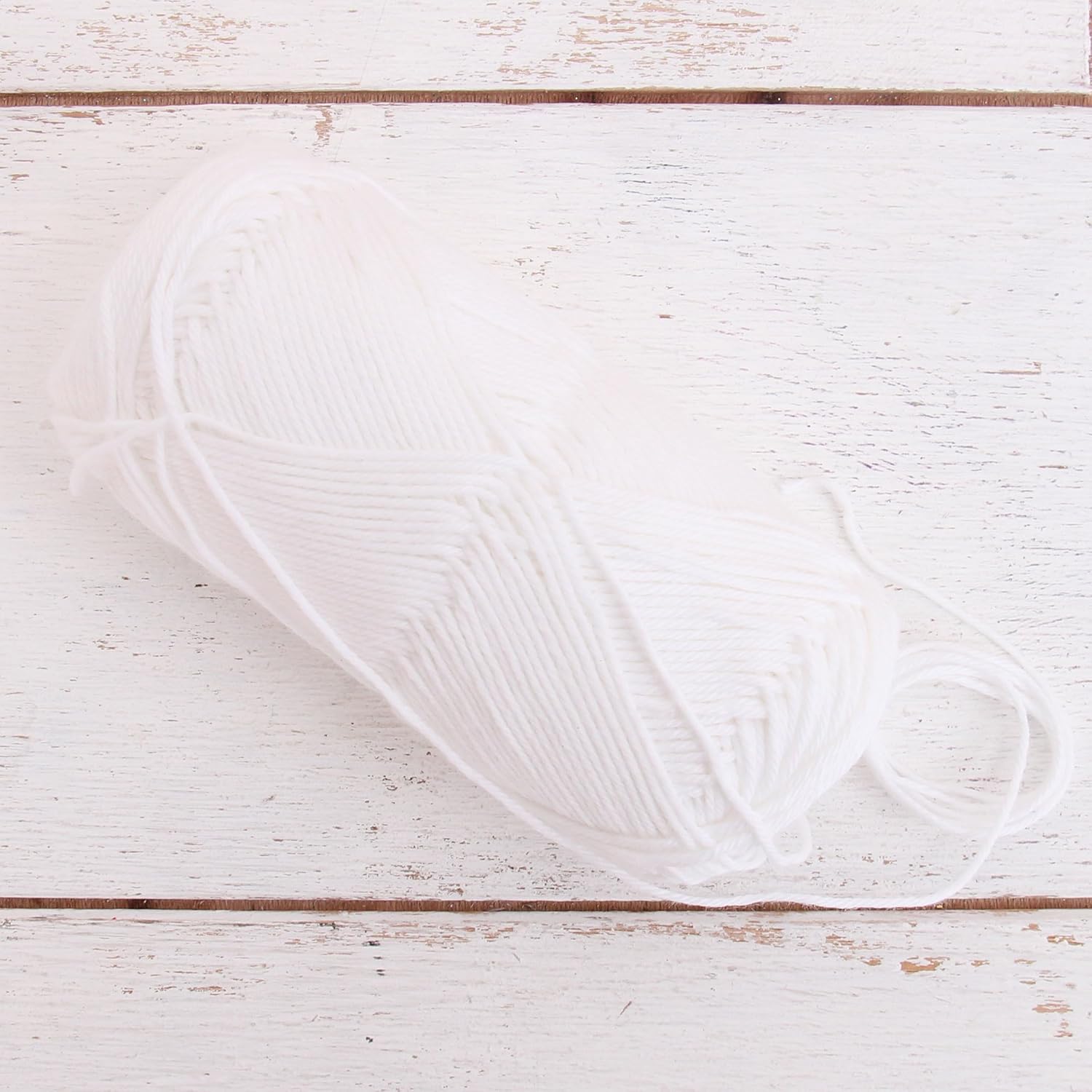 Threadart 100% Pure Cotton Crochet Yarn Size 2 | 50 gram Skeins |165 yds per Skein | Fine #2 | White | Color 3501
