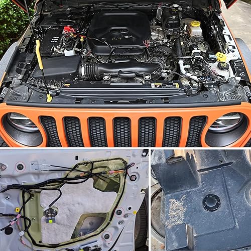 Vista 102 de Nilight 50 clips de retención tipo empujador de aislamiento para capó de orificio de 0.343 in compatibles con Chrysler 4878883AA Dodge 1996-2005 50