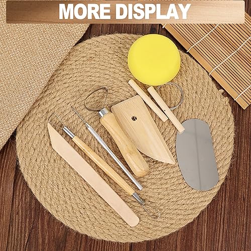 Miniatura 7 de LINPHCEY Juego de 8 herramientas para esculpir arcilla, perfecto para modelado de polímero al aire seco, para principiantes y profesionales, ideal