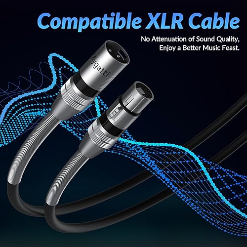 Miniatura 5 de Paquete de 4 cables de iluminación de escenario DMX a DMX de 10 pies, 110 ohmios de impedancia DMX macho a hembra (compatible con XLR), cable de