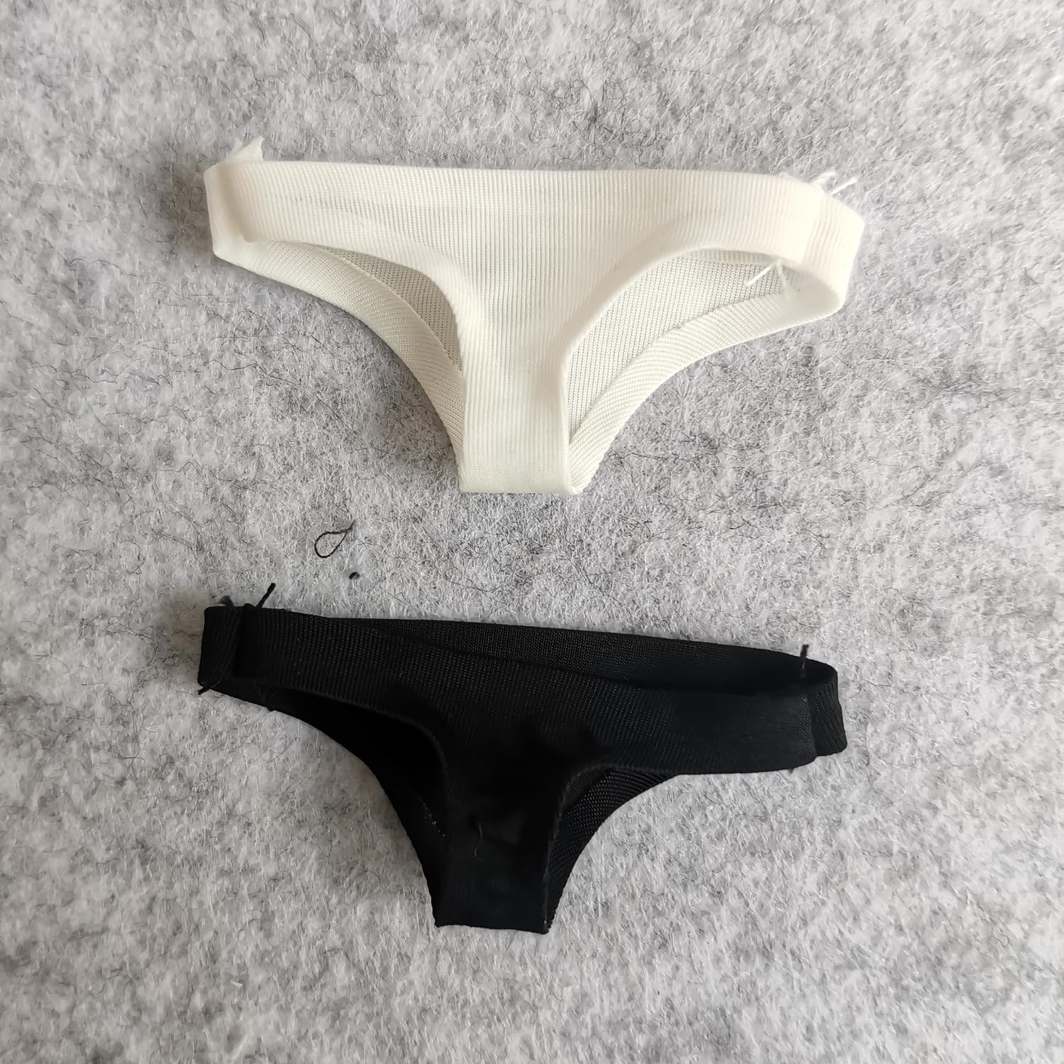 SSbeauty M 2X 1/6 Custom Scale Women Underwear for 12" Female Action Figure Doll Clothes Toy (Black+White)