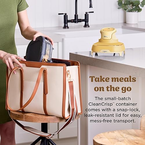 Miniatura 11 de Ninja  Freidora de aire  Sistema de cocina portátil 4 en 1 Crispi  Envases de vidrio de 4QT y 6 tazas, platos para crujientes y tapas de