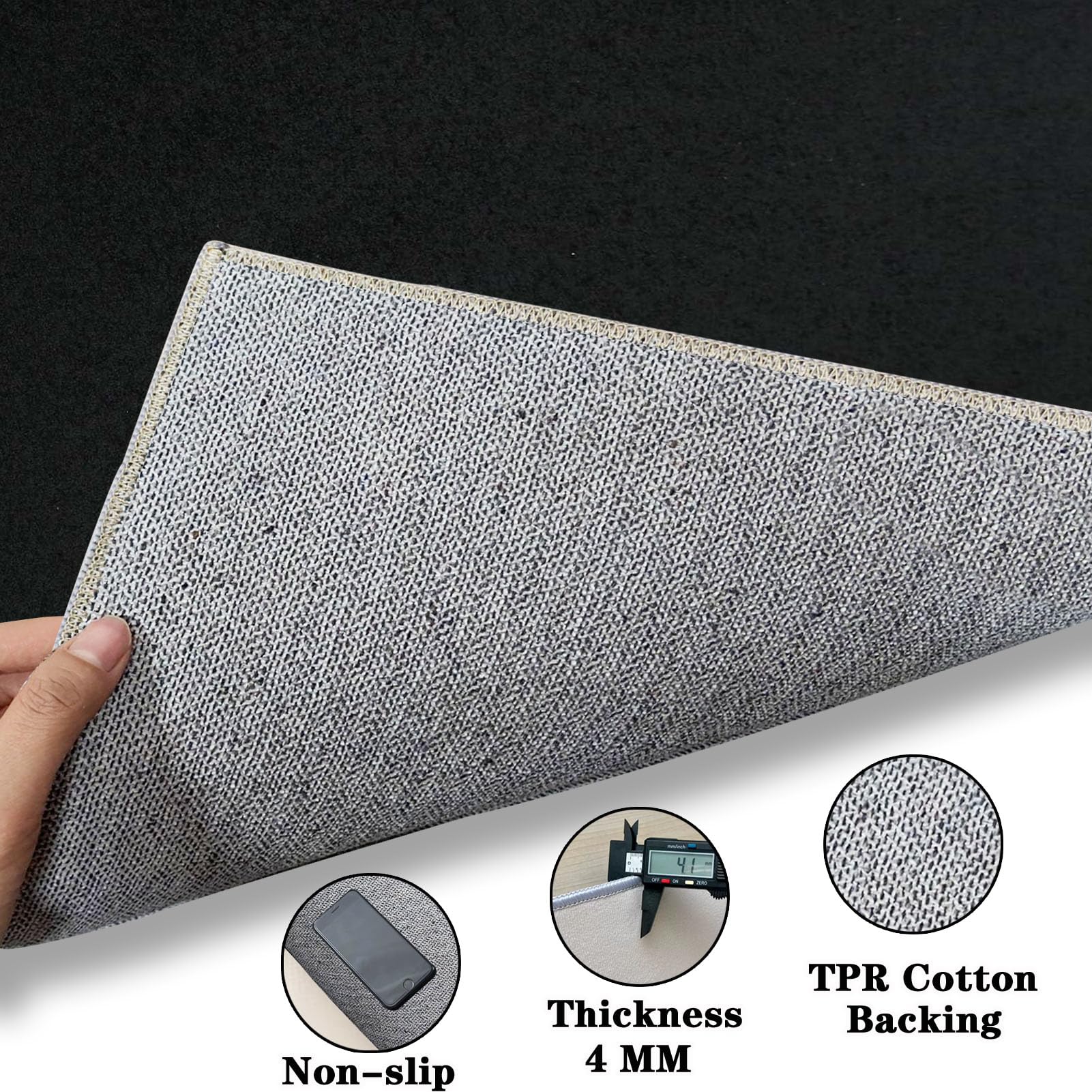 Tapis de Chaise Gaming Tapis de Sol Bureau 180 x 200 cm Tapis Protection de Sol en Bois Dur Tapis de Chaise Roulante Tapis Protège-Sol pour Sols Durs Tapis Gaming Sol pour Parquet et Carrelage