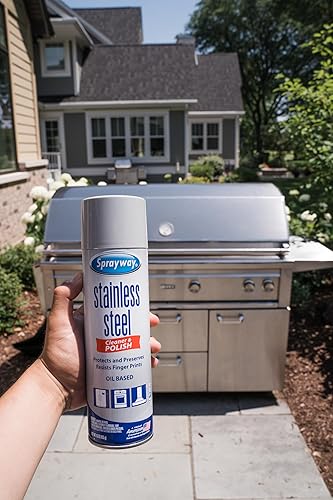 Miniatura 4 de Sprayway, SW841, limpiador y lustre en aerosol de acero inoxidable, 15 onzas