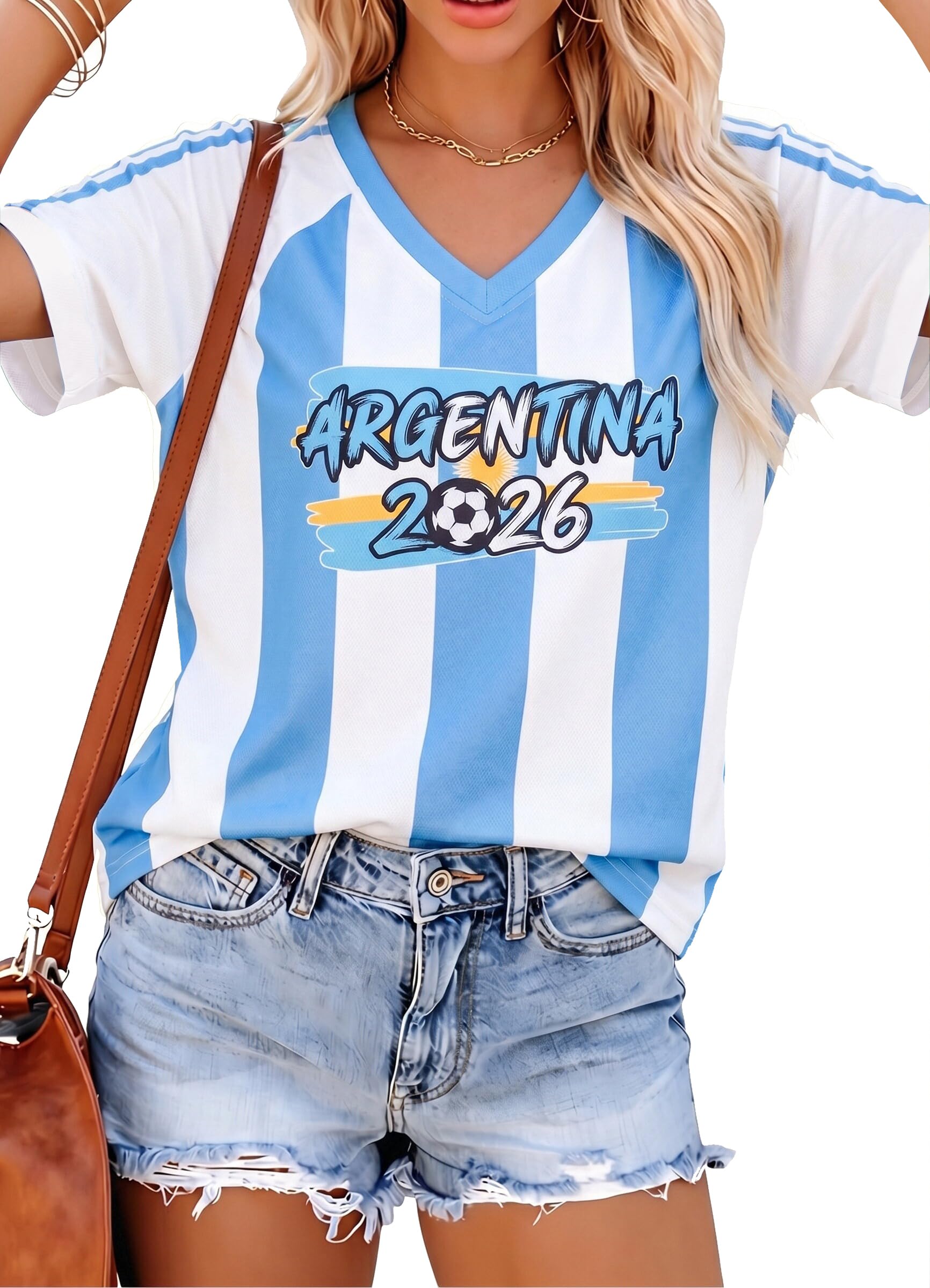Mexico Jersey Women Mexico Shirt: Mexican Flag V Neck Tees Patriotic Tops