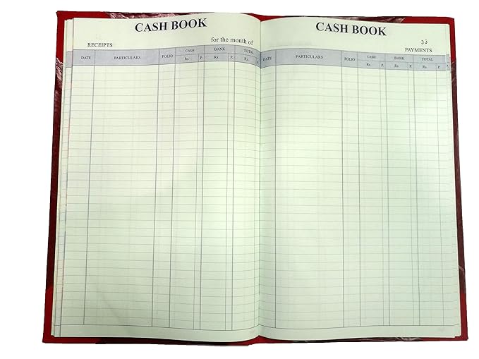 LRS Bank Column Cash Book Register Size 34 x 21 cm 70 GSM Ledger