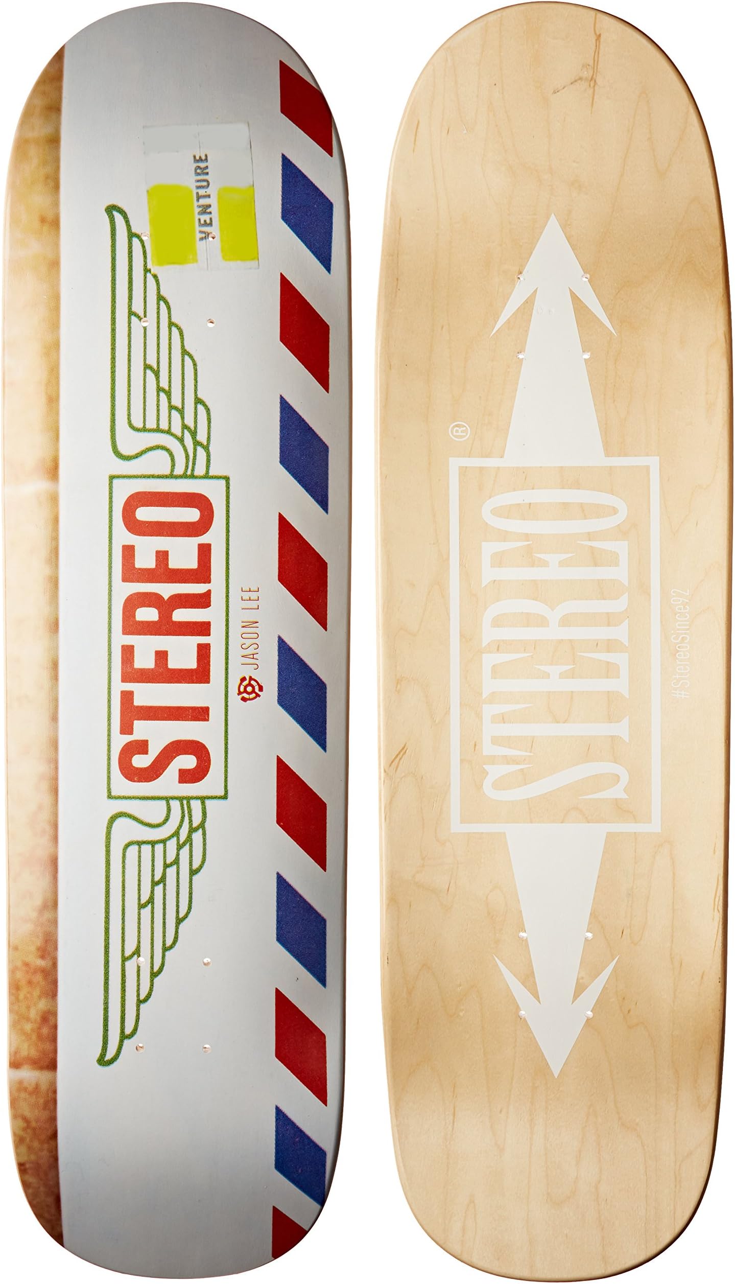 Stereo Skateboards Dollar Jason Lee Cruiser Deck, 9 x 33.5-Inch