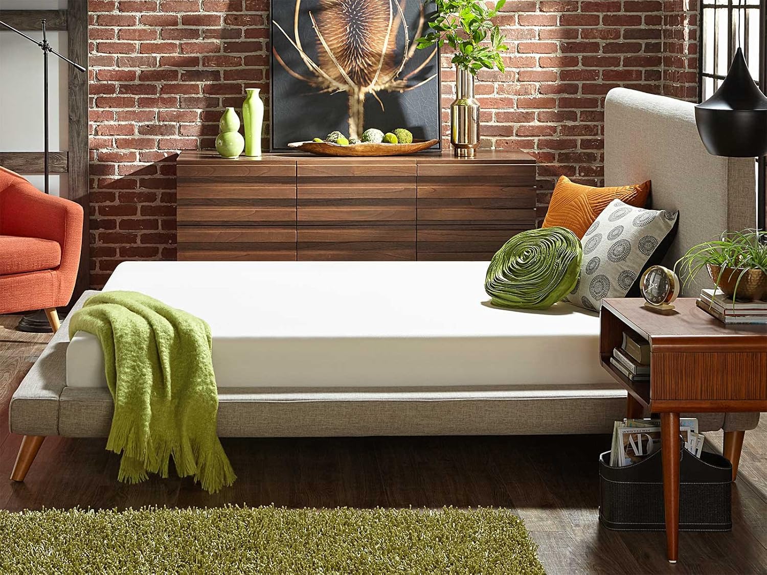 Live and Sleep Classic 8 Inch Medium Plush Firmness, Memory Foam Mattress in A Box, CertiPur Certified - King Size