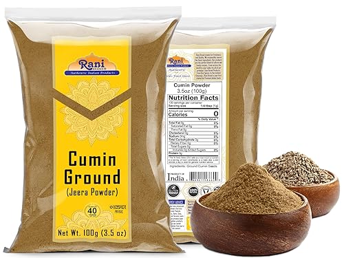 Miniatura 8 de Rani Comino (Jeera) Especias en polvo 3.5 oz (100 g)  Todo natural  Vegano  Apto para gluten  Sin OMG  Kosher  Origen indio