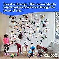 Vista 8 de Clixo Crew - Paquete de 30 piezas – El juguete magnético de construcción flexible, duradero, que aumenta la imaginación, diseños modernos