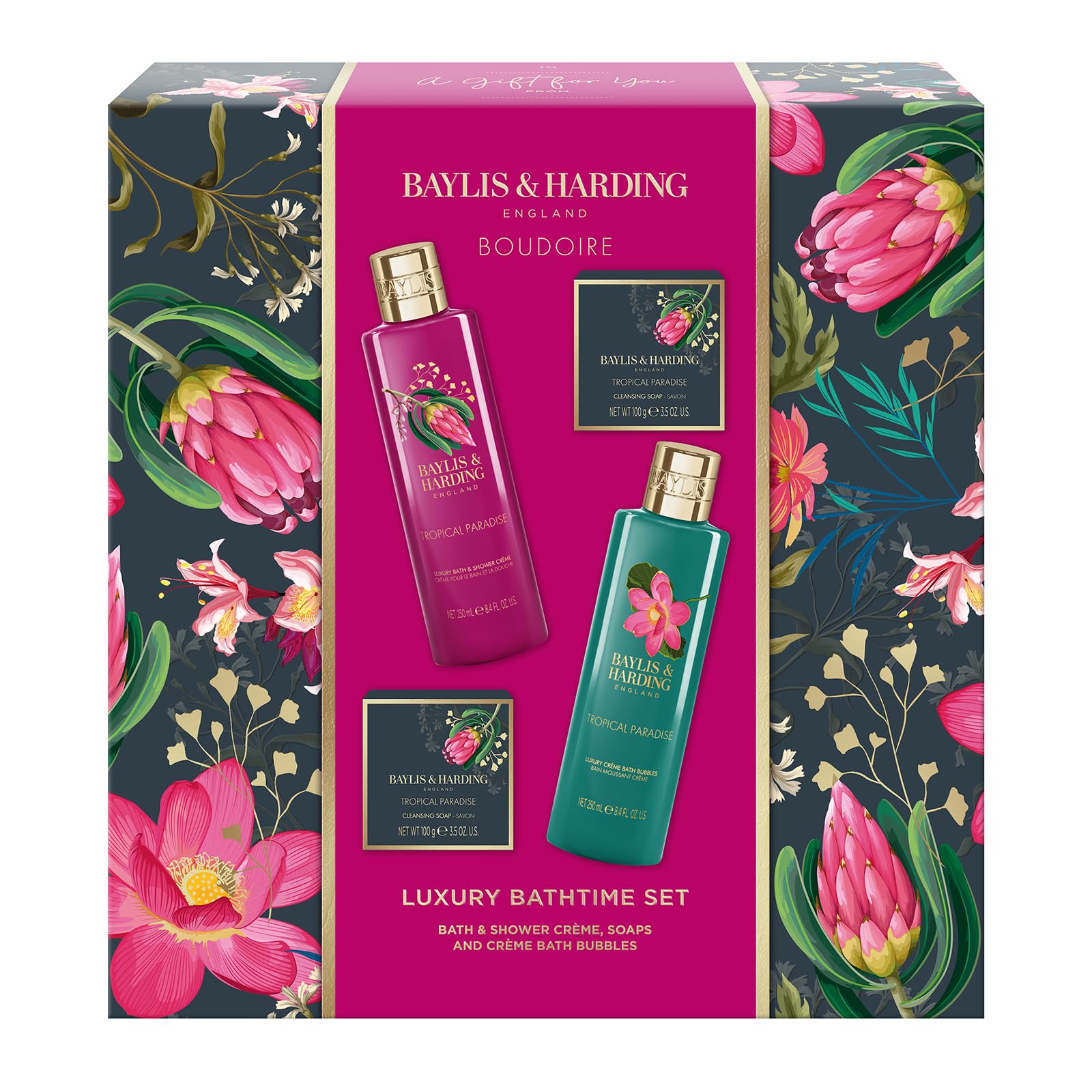 Baylis & Harding Boudoire Tropical Paradise Indulgent Bathing Gift Set (Pack of 1) - Vegan Friendly - Image 2