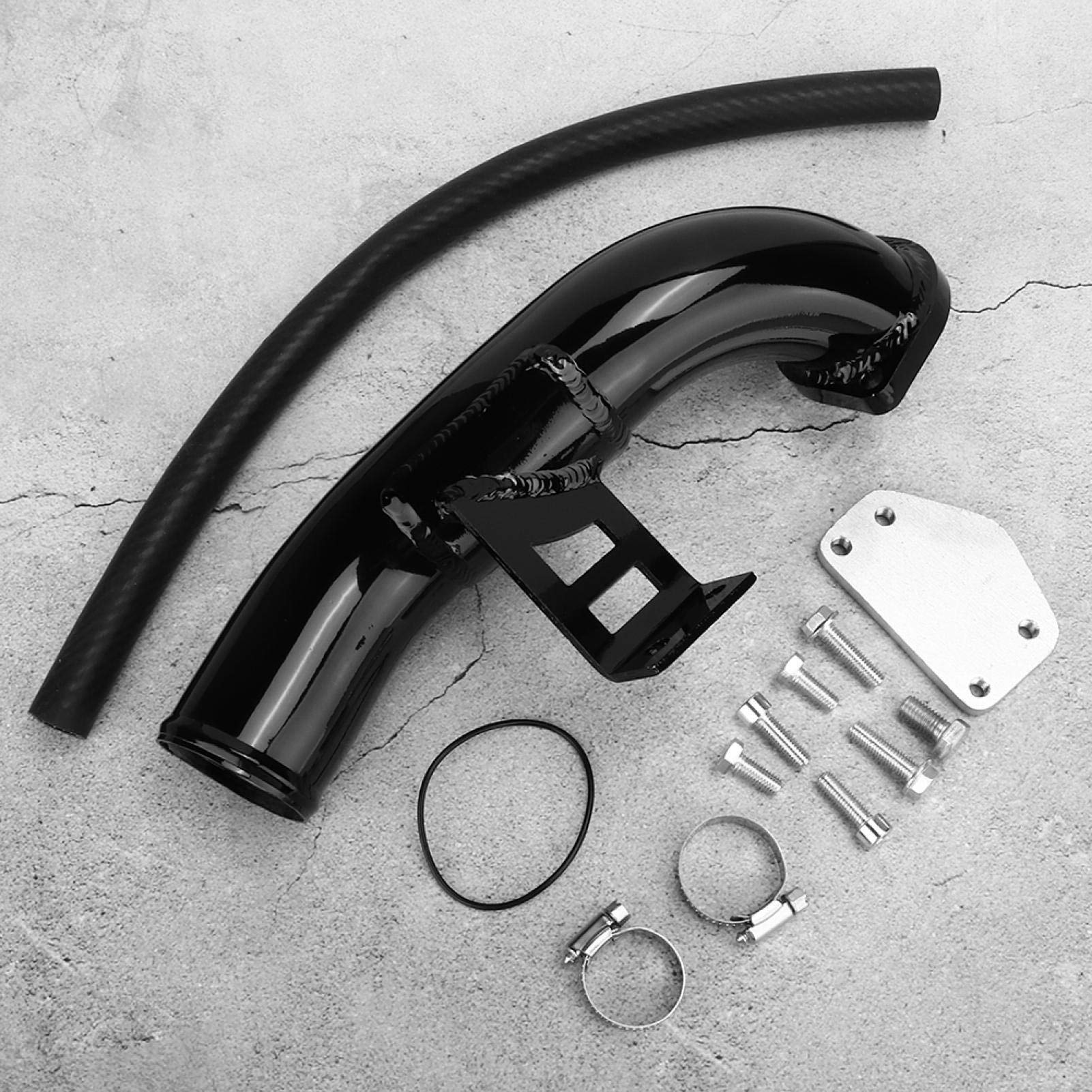 Dioche Kit de suppression EGR, kit de suppression de EGR et l'admission de refroidisseur à haut débit pour Silverado 2004-2005 en alliage + Rubbe