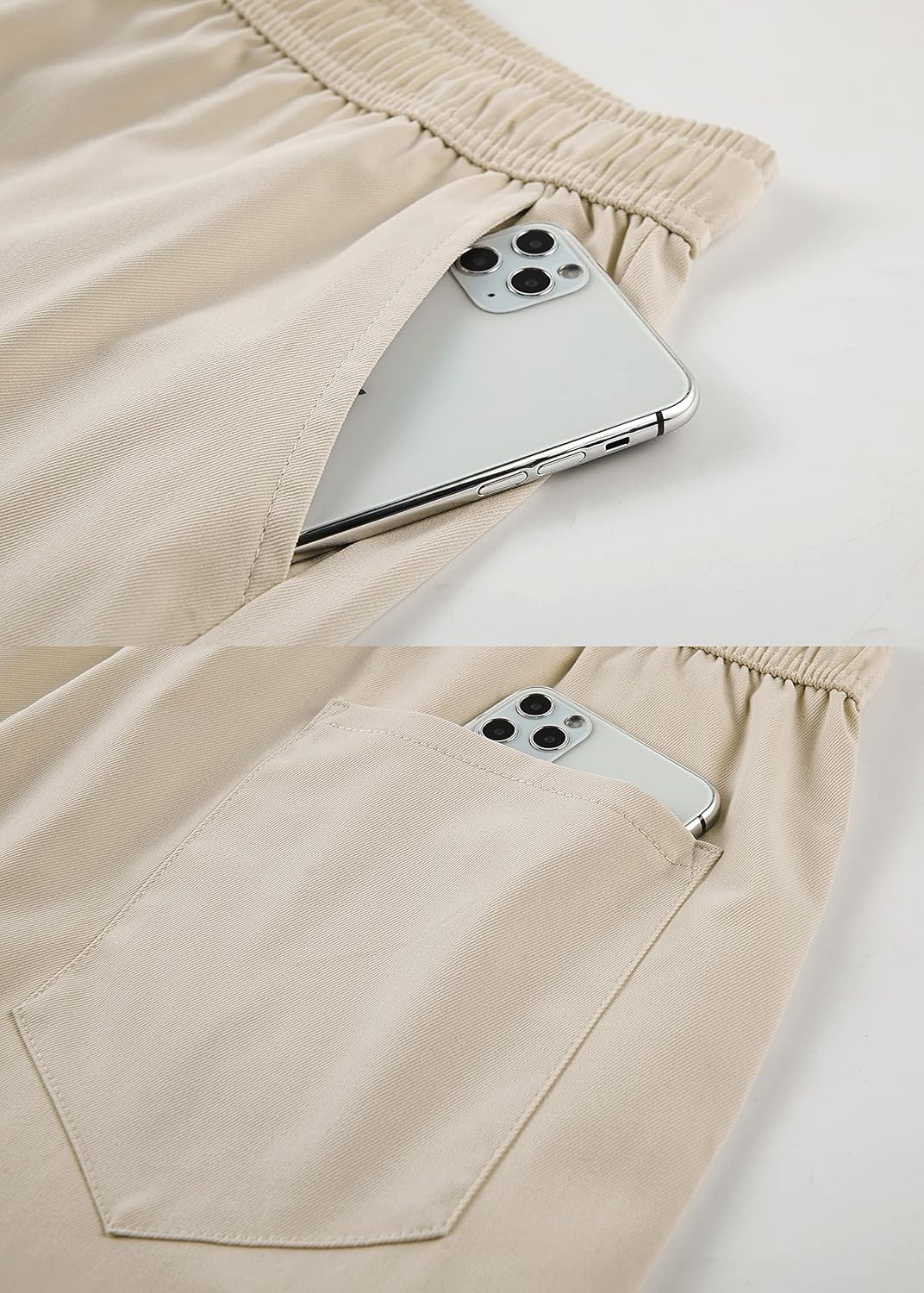 VtuAOL Women's Cargo Shorts Casual Elastic Waist Comfy Relaxed Fit Shorts - Image 6