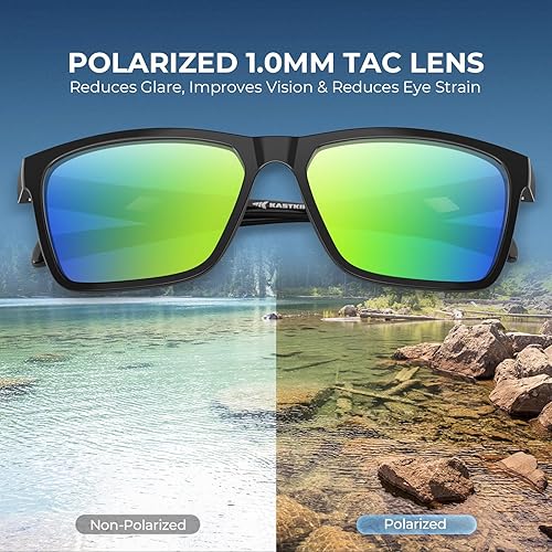 Miniatura 4 de KastKing FlatRock - Gafas de sol deportivas polarizadas para hombres y mujeres, ideales para conducir, pescar, ciclismo, correr, protección UV