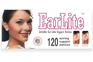 Invisible Earring Ear Support Waterproof Patches (120 count)