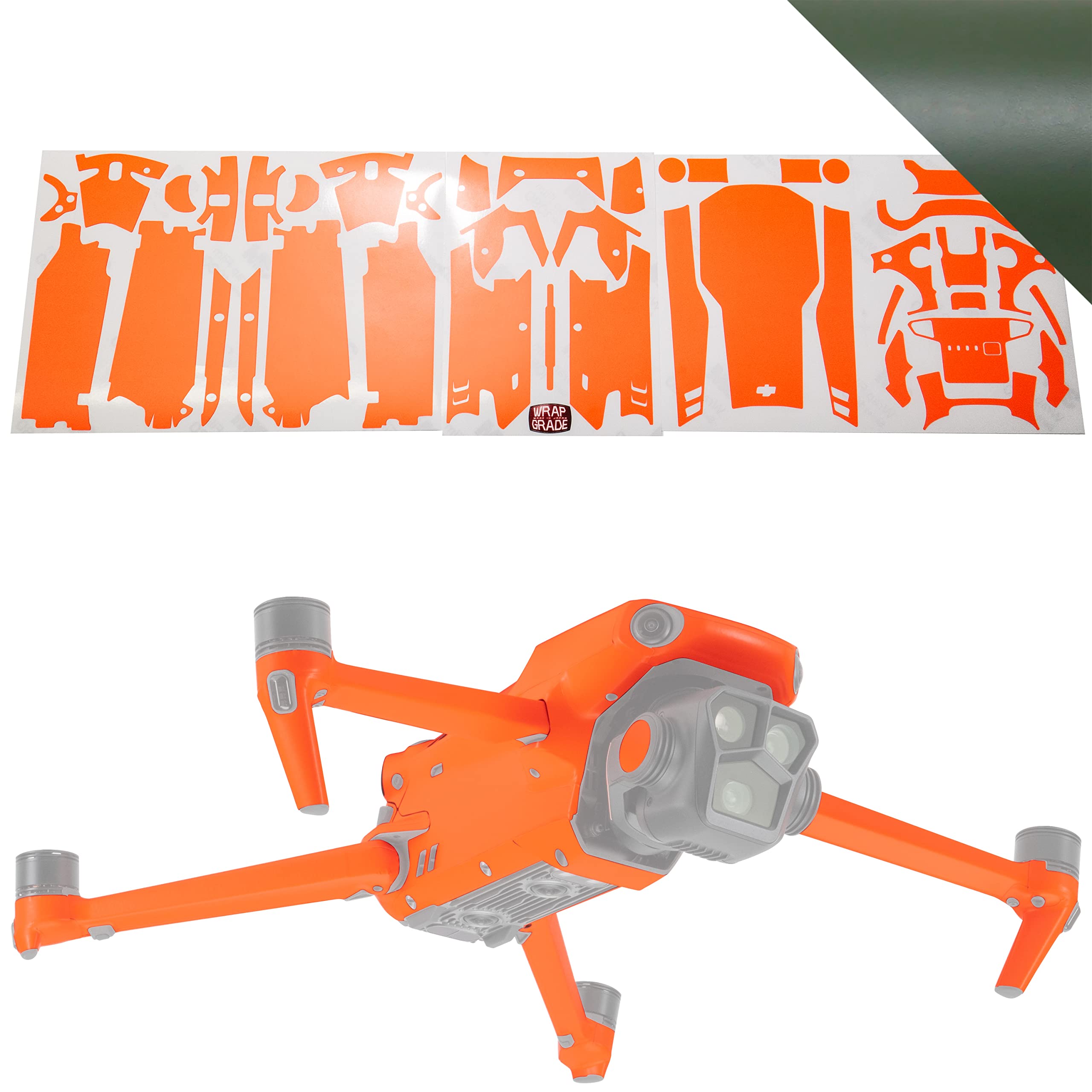 WRAPGRADE Skin Compatible with DJI Mavic 3 Pro (Army Green)