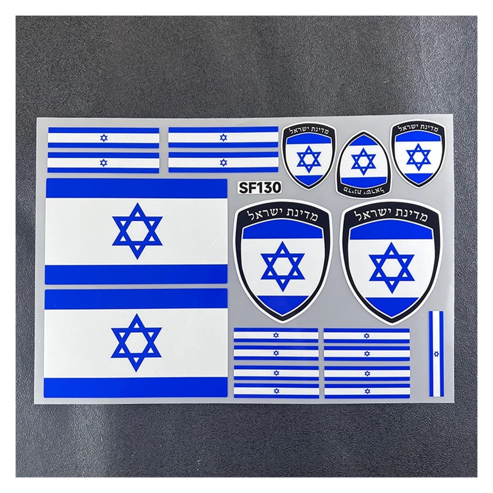 Decoration National Flag Sticker Waterproof Reflective Car Universal Decal for Israel