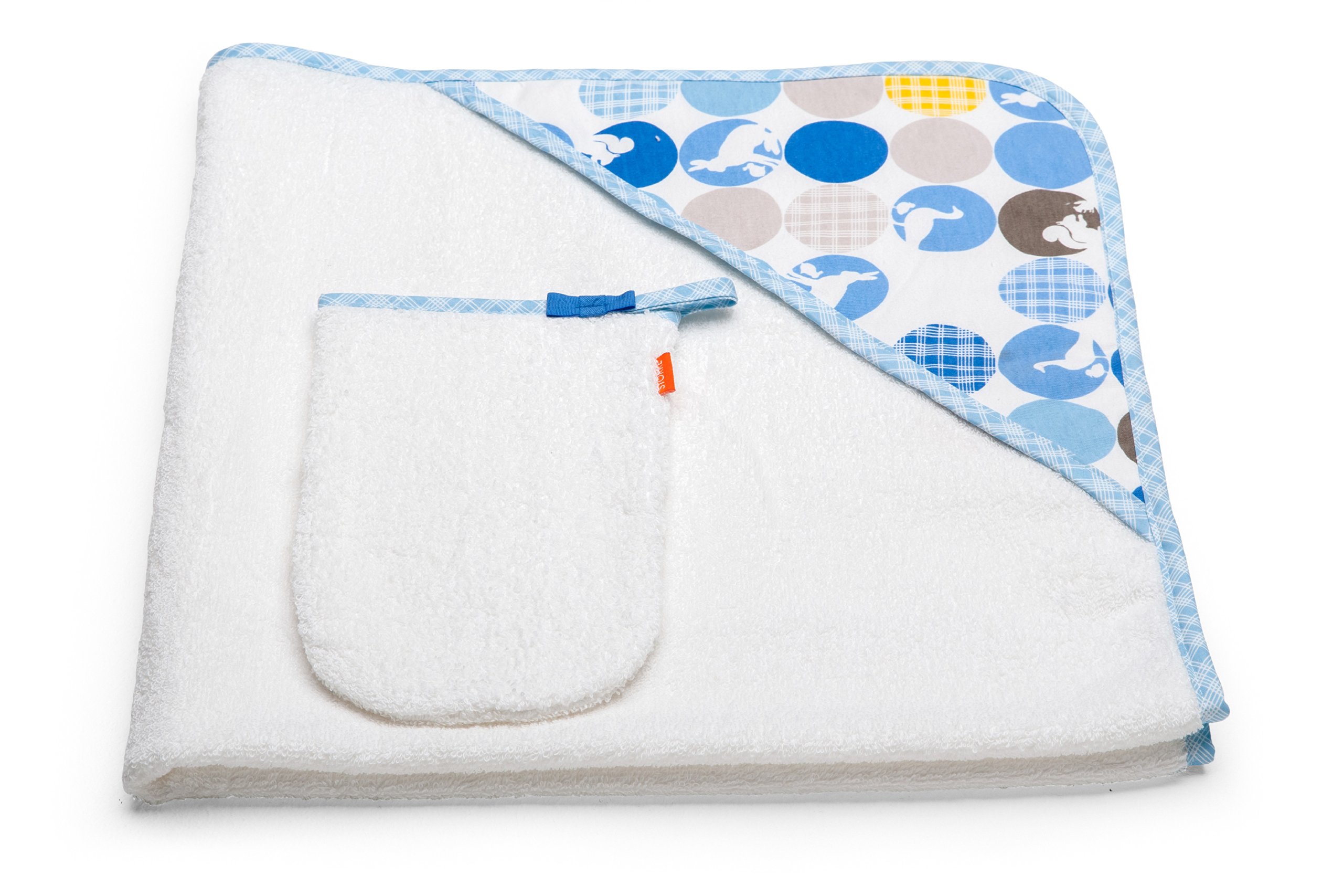 Stokke - Toalla con Capucha ® azul